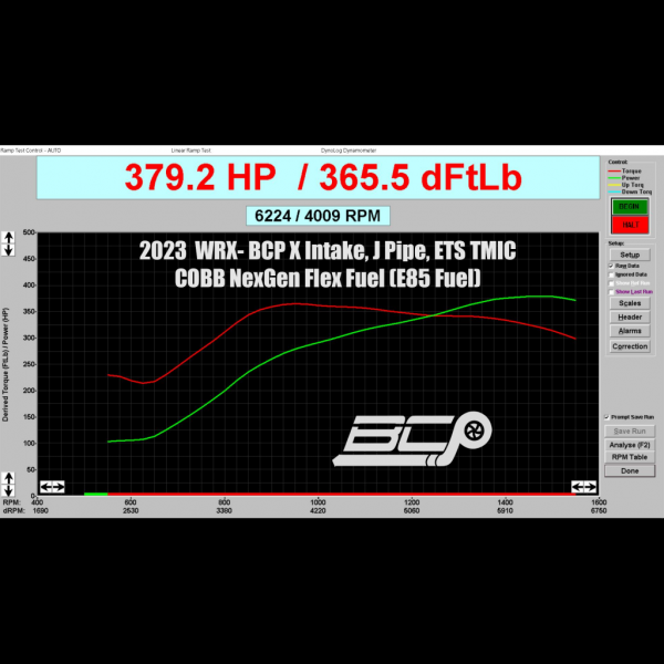 BCP 2022 WRX Flex Fuel Tune